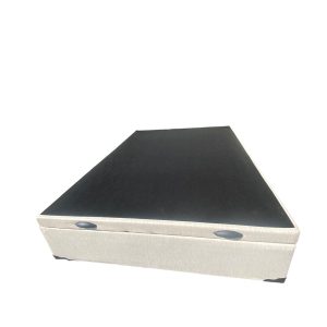 Cama Box Baú Viúvao Linhão Bege Com 128cm de Largura