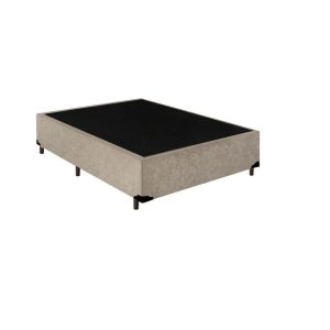 Base casal suede bege